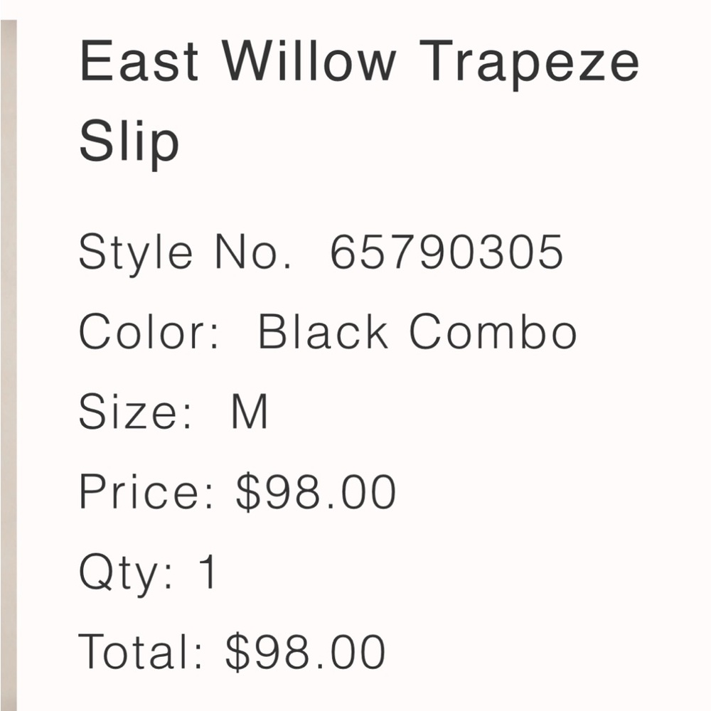 🌸  FP  East Willow Trapeze Slip - Picture 8 of 8